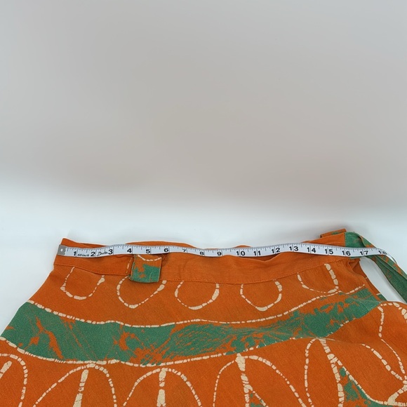 Vintage Belma New York Boho Lagenlook Tribal Batik Hand Painted Maxi Wrap Skirt - Picture 12 of 14